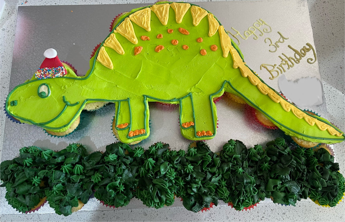 Dinosaur pull apart cupcakes