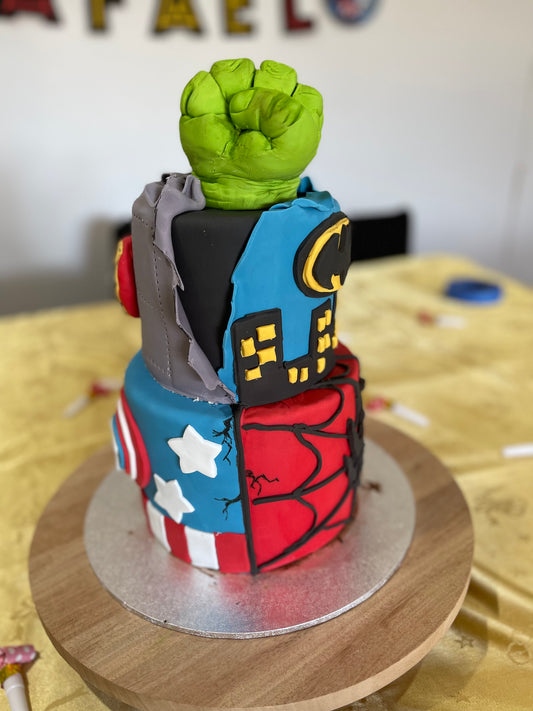 Superhero cake