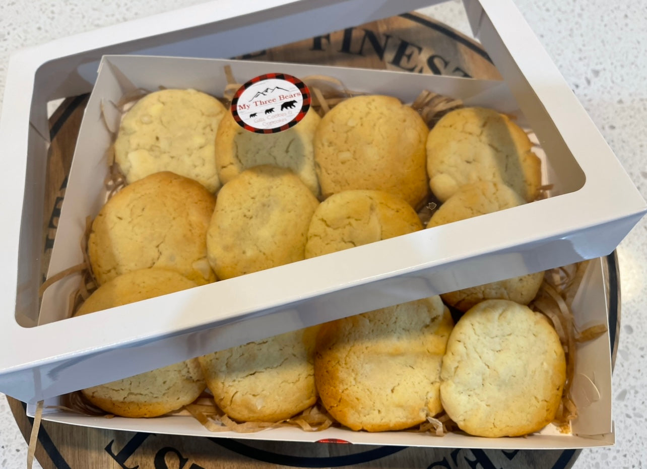 Homemade White Chocolate Macadamia Biscuits