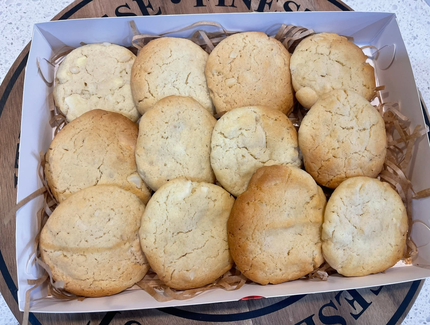 Homemade White Chocolate Macadamia Biscuits