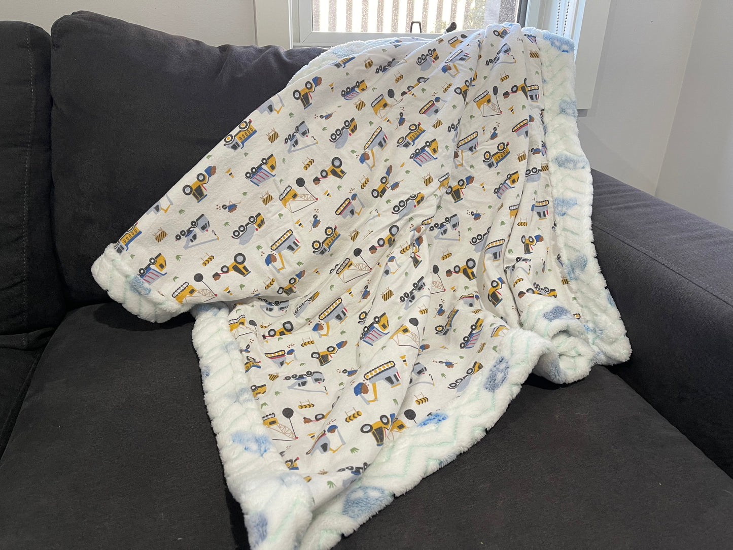 Truck Baby Blanket