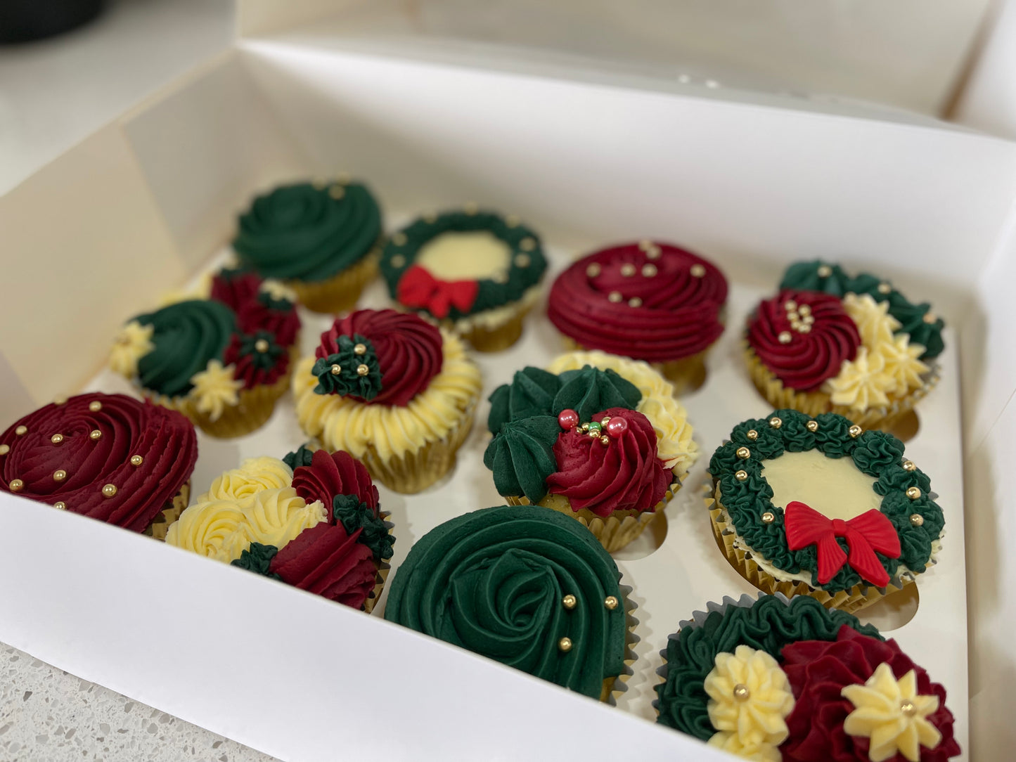 Very Fancy Christmas Cupcakes